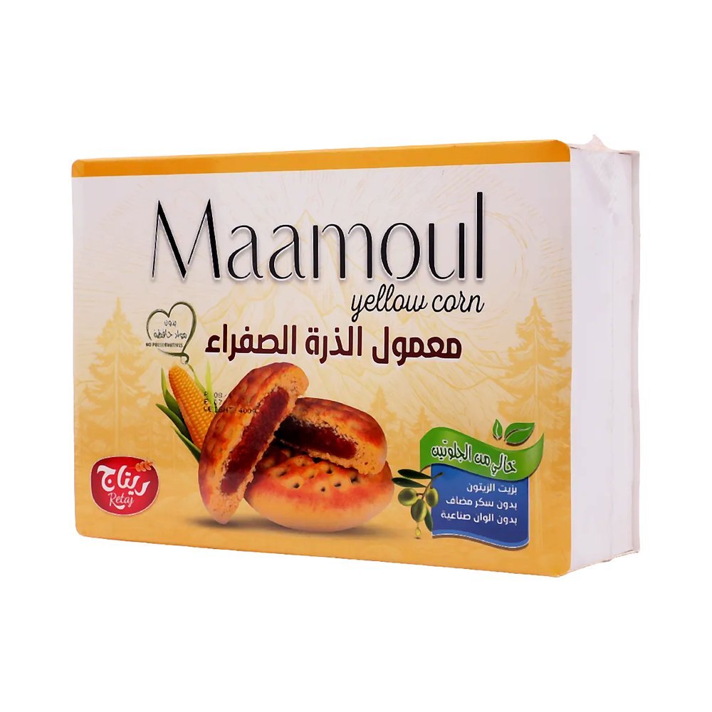 ريتاج الغلا معمول الذرة الصفراء بدون جلوتين وبدون سكر مضاف 400 جم