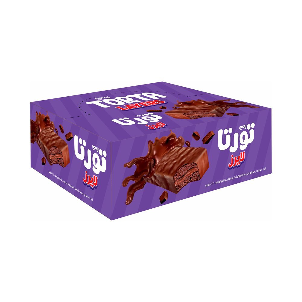 نوفي تورتا لايرز كيك شوكولاته 12 حبة 25 جم
