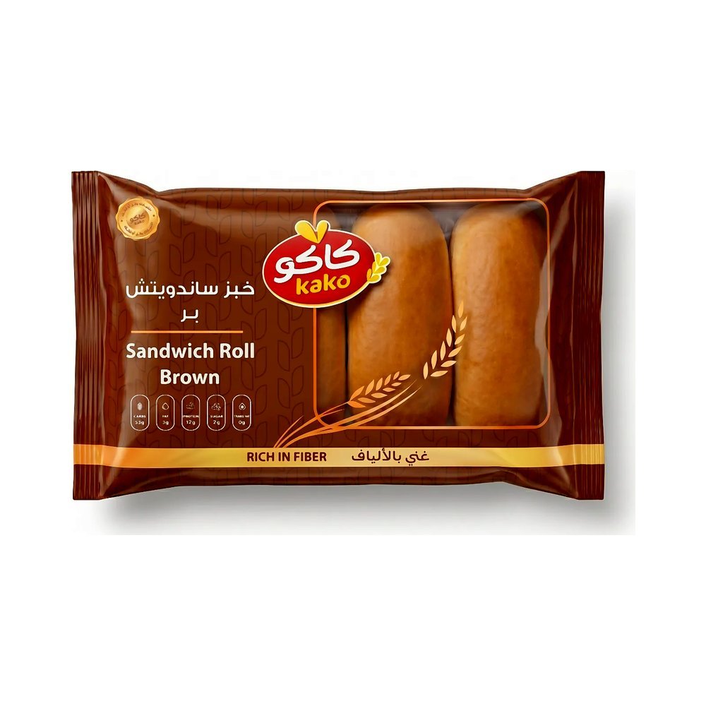 كاكو خبز ساندويتش رول بر 200 جم