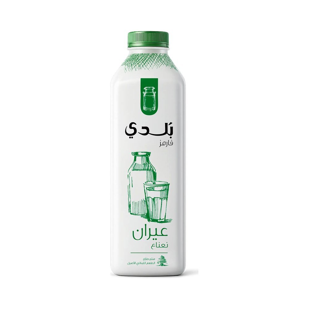 بلدي لبن عيران بالنعناع 1 لتر