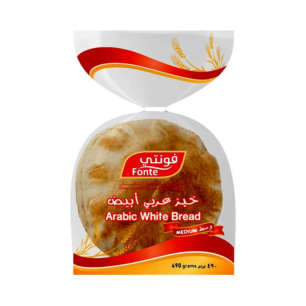 فونتي خبز عربي أبيض متوسط 510 جم
