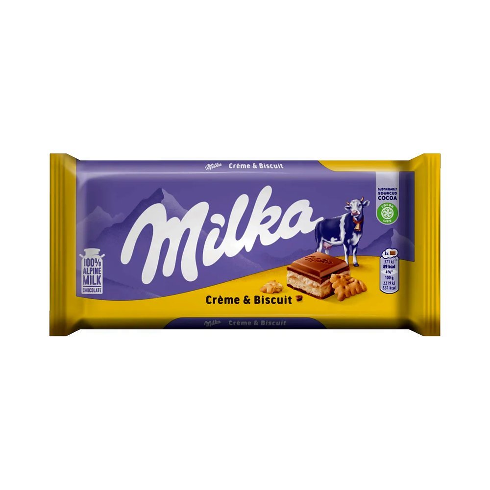 ميلكا شوكولاتة كريمة مع البسكويت 100 جم