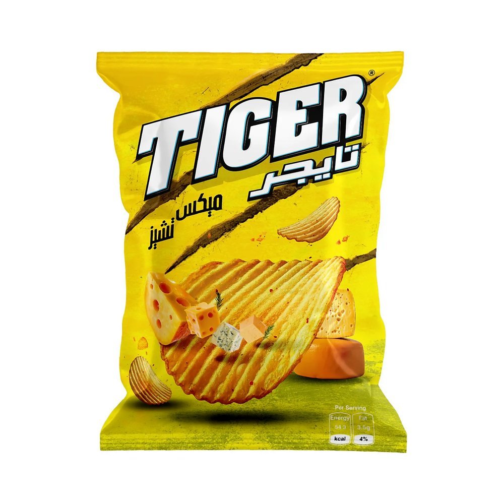 تايجر شيبس ميكس تشيز 115 جم