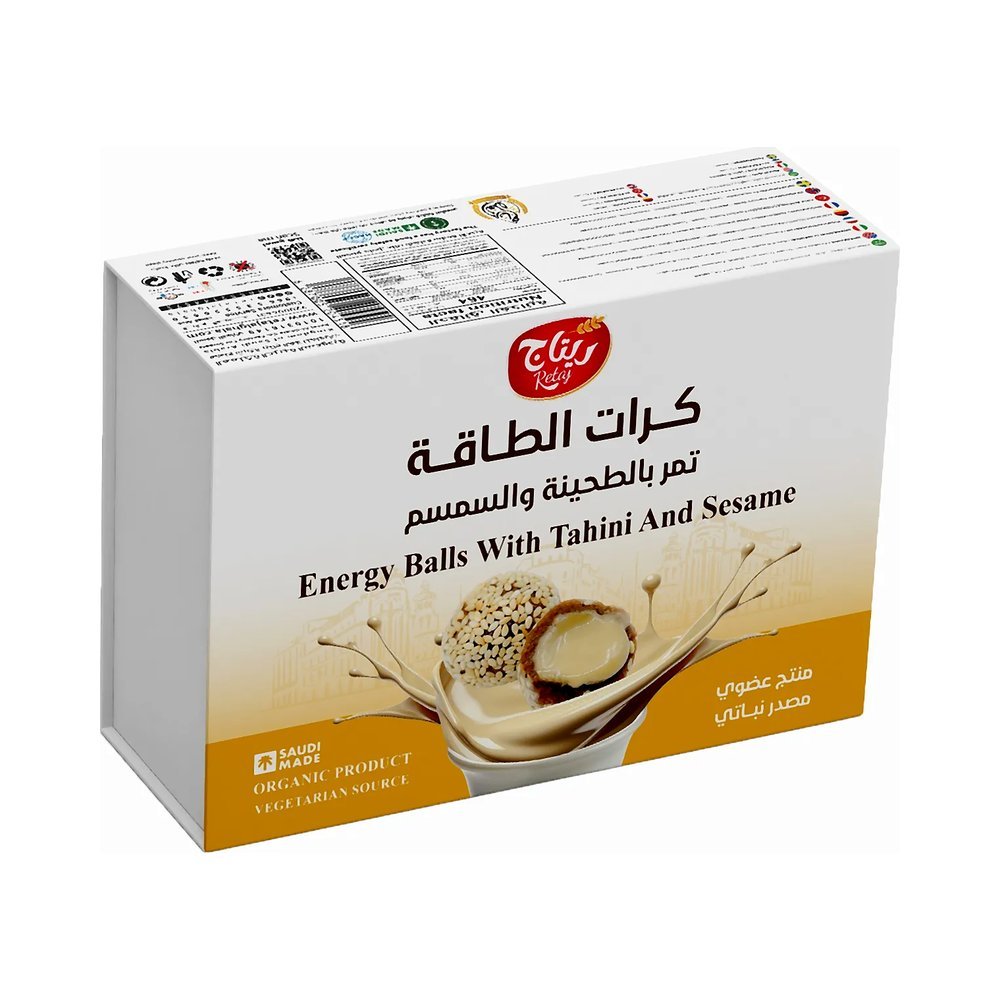 ريتاج الغلا كرات طاقة تمر وطحينة 12 حبة 400 جم