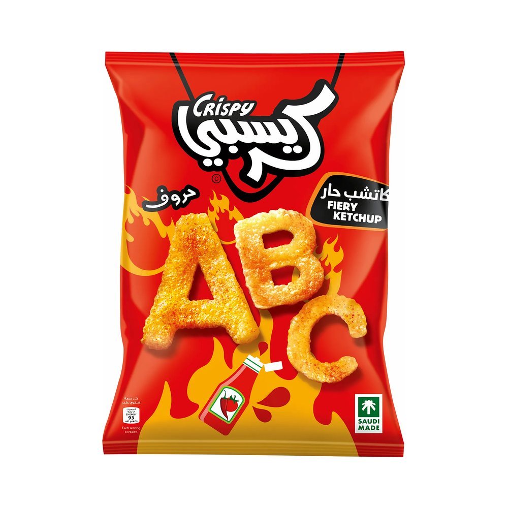 كريسبي حروف بالكاتشب الحار 80 جم