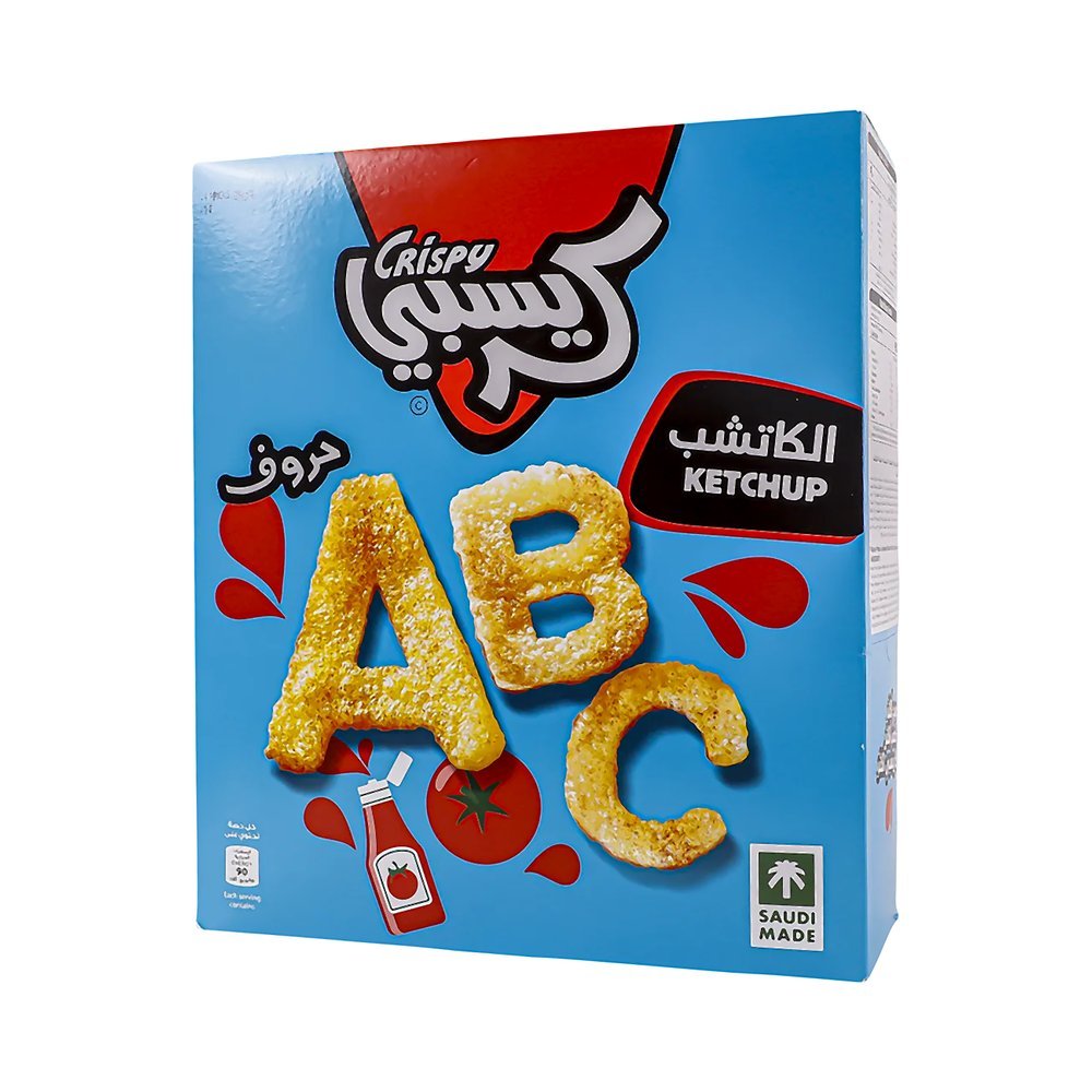 كريسبي حروف بالكاتشب 12 حبه 12 جم