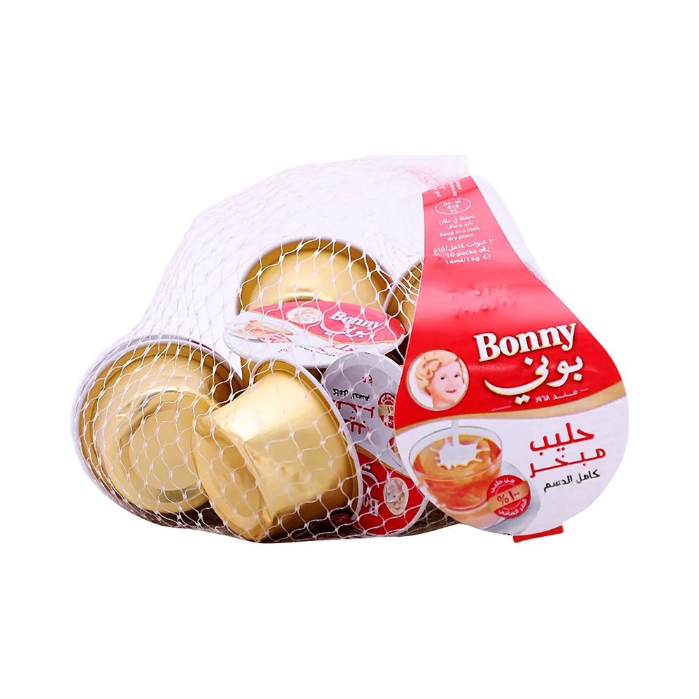 بوني حليب مبخر كامل الدسم 10 حبات 15 جم