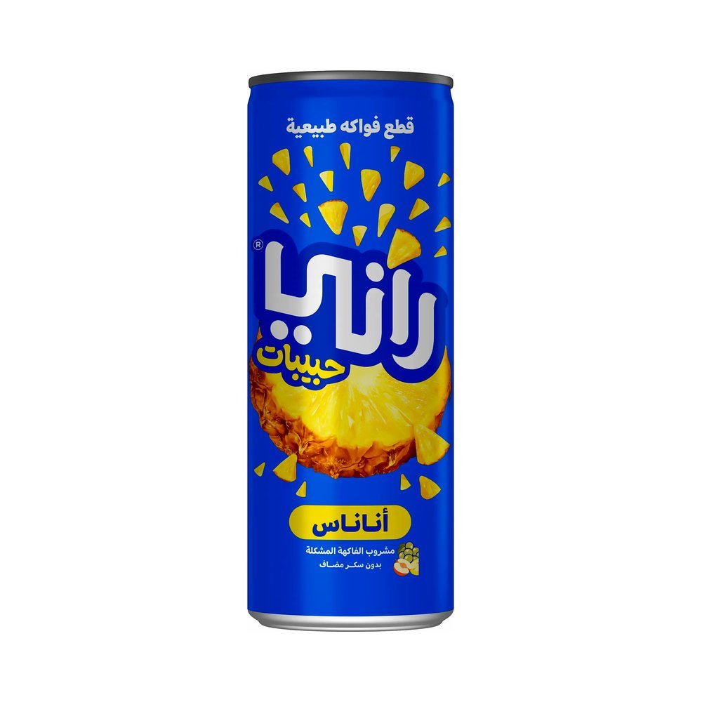 راني شراب الاناناس بدون سكر مضاف 240 مل