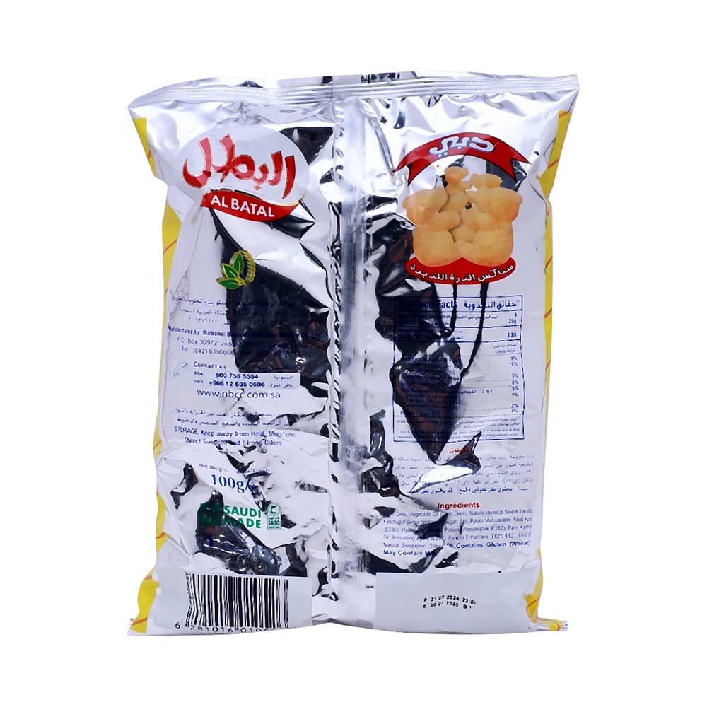 البطل دبي سناك ذرة بالطماطم الحلوة 100 جم
