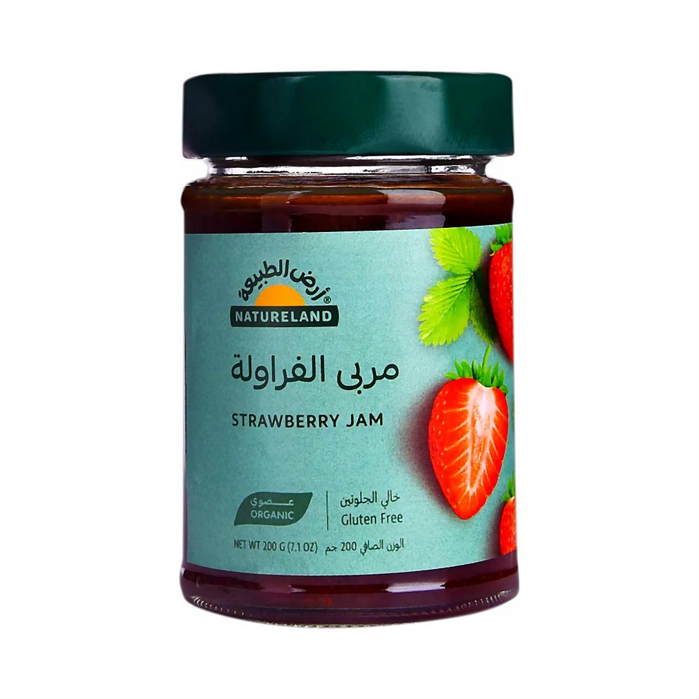 أرض الطبيعة مربى فراولة عضوي 200 جم