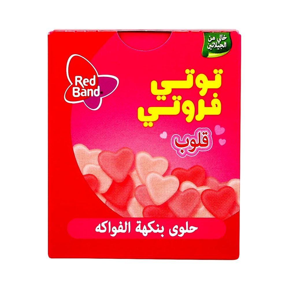 توتي فروتي حلوى قلب بنكهة الفواكه 18 جم