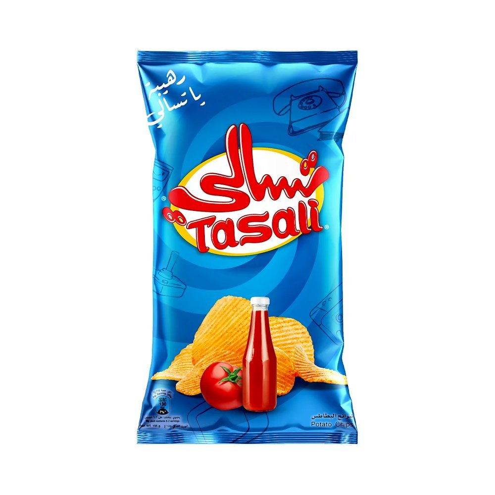 تسالي رقائق البطاطس بالكاتشب 180 جم