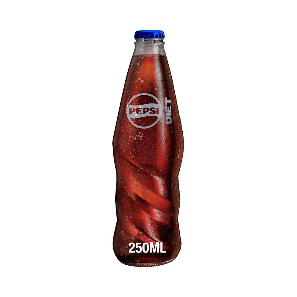 بيبسي دايت مشروب غازي زجاج 250 مل
