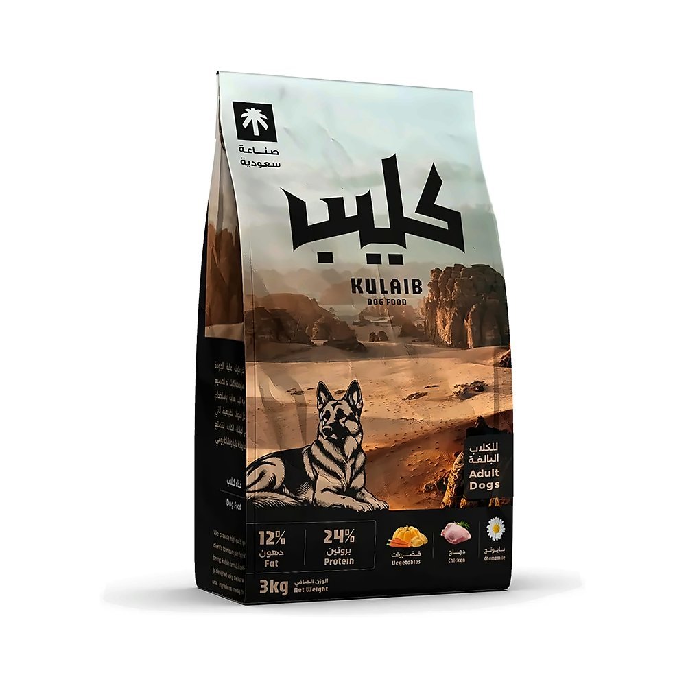 كليب طعام جاف للكلاب البالغة سلالة كبيرة 3 كجم